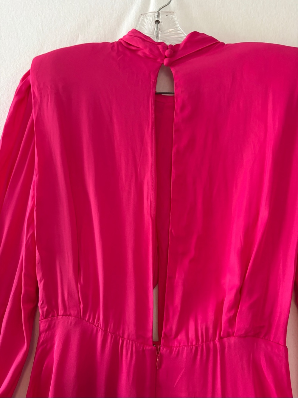 Farm Rio Draped Satin Pink Maxi - Picture 4 of 10